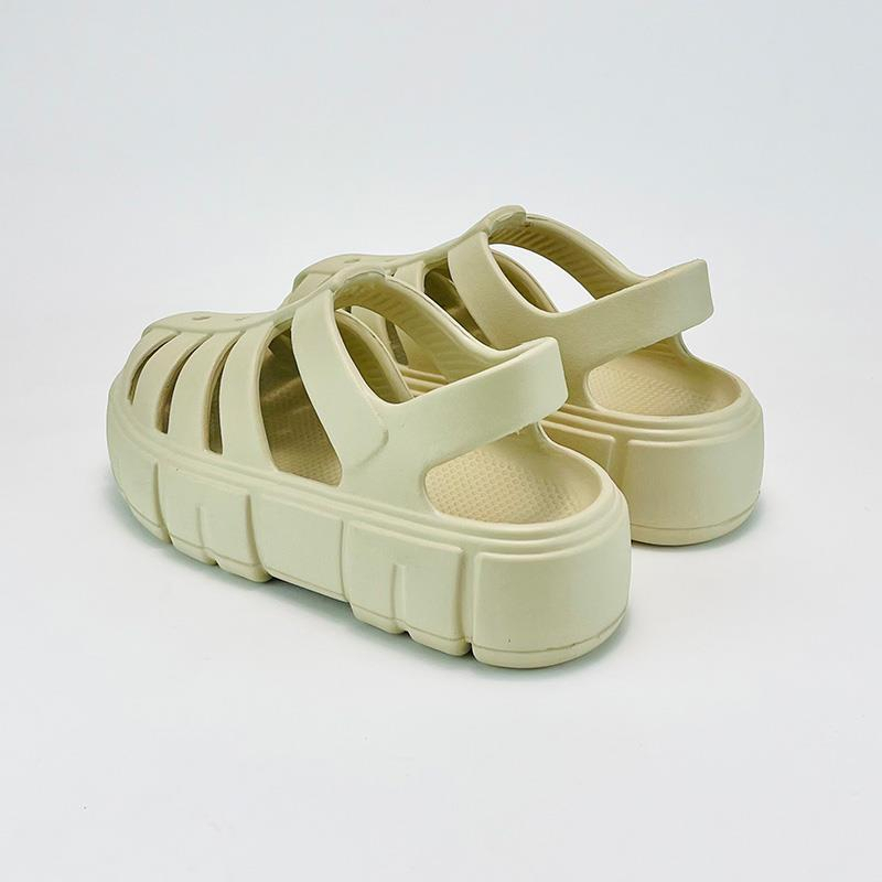 Dép sandal nữ - Dép quai hậu đi học, đi chơi Độn Đế  tặng sticker ngẫu nhiên