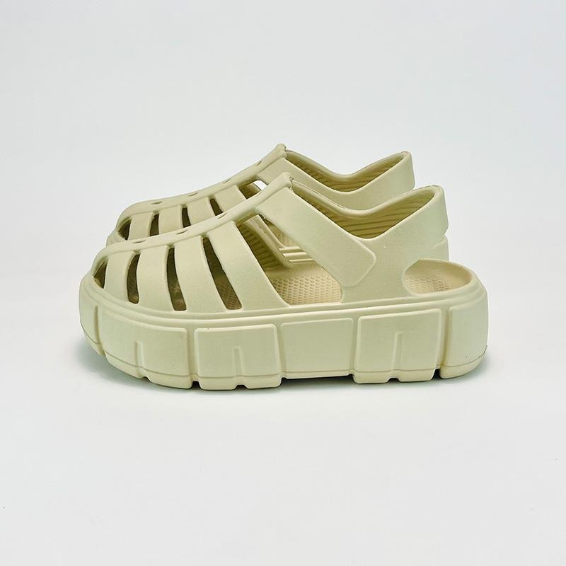 Dép sandal nữ - Dép quai hậu đi học, đi chơi Độn Đế  tặng sticker ngẫu nhiên