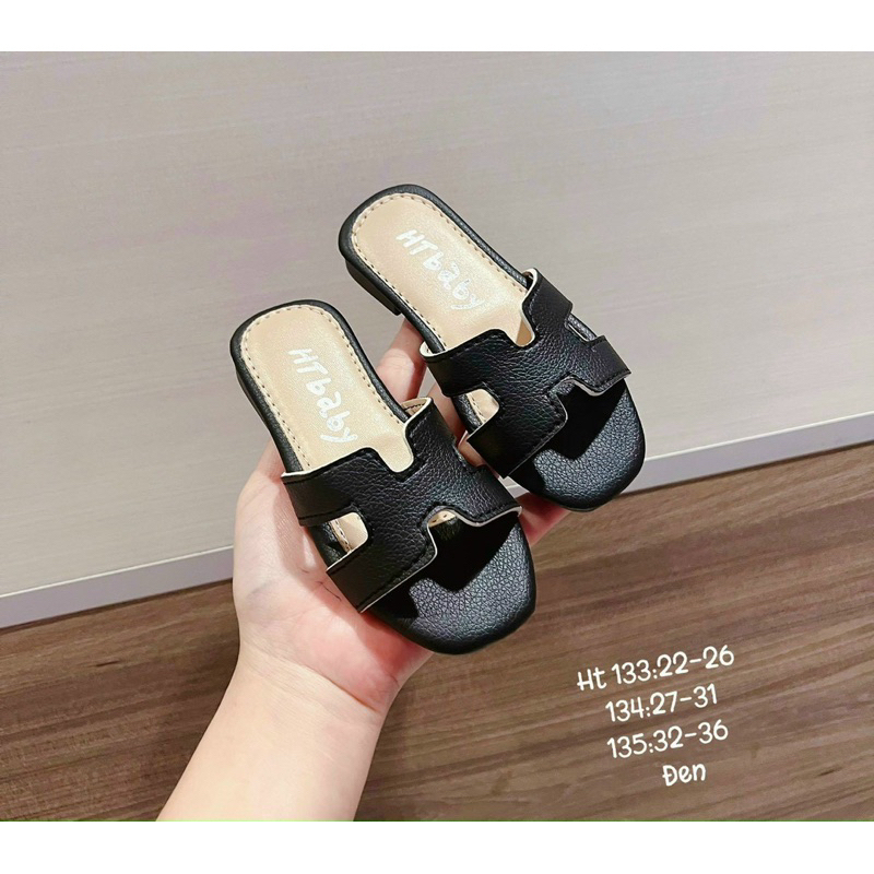 Dép lê - Dép quai ngang chữ H  cho bé gái đi chơi, đi biển siêu cute siêu dễ thương
