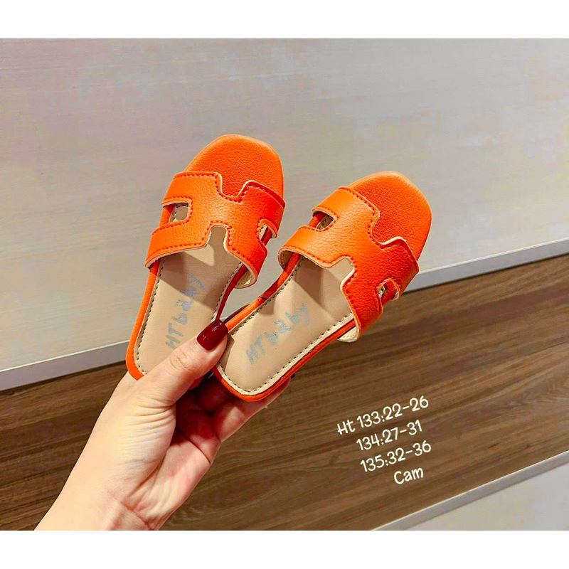 Dép lê - Dép quai ngang chữ H  cho bé gái đi chơi, đi biển siêu cute siêu dễ thương
