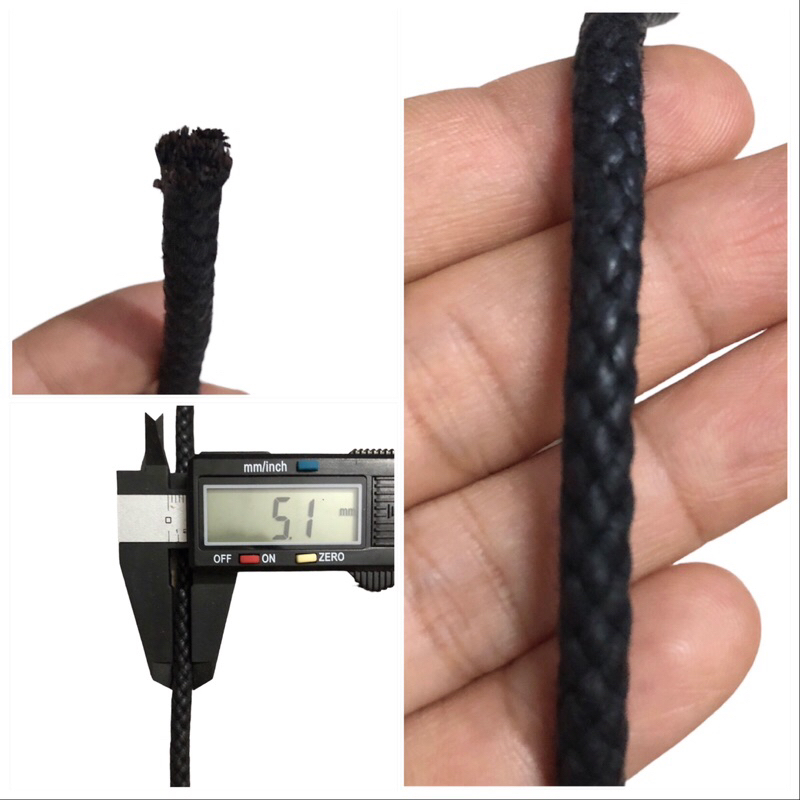 10 mét - Dây Dù sáp 5mm tròn mắc na chắc tay, ấn tượng dùng làm macrame, trang trí, sp hanmade, căng lều