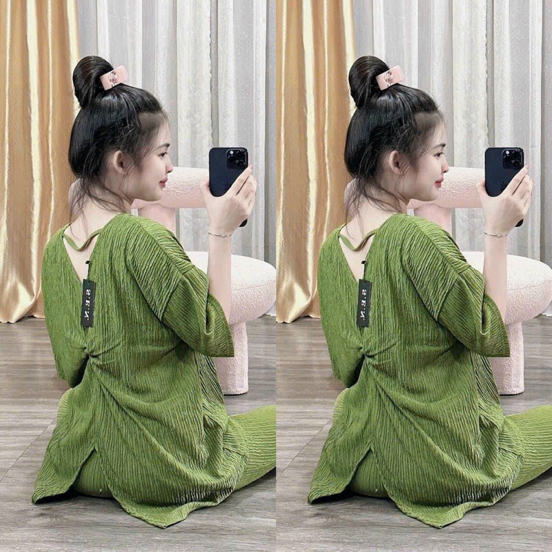 Set bộ quần lở Áo Gấu có dây cột rời,quần có túi _Chất Xốp Nhật Quảng Châu Bán tại Shop  Senboutique ,set bộ ngố mặc nha
