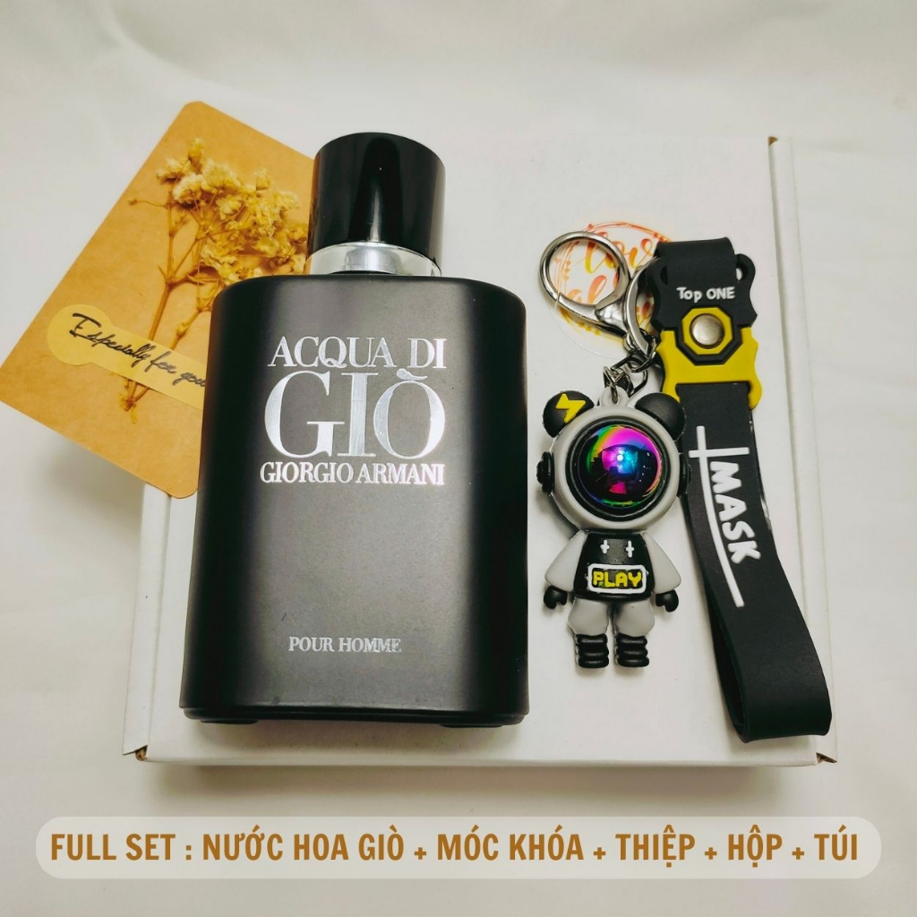 Quà Cho Nam, Tặng Sinh Nhật Nam Gồm Nước Hoa và Móc Khóa Jman