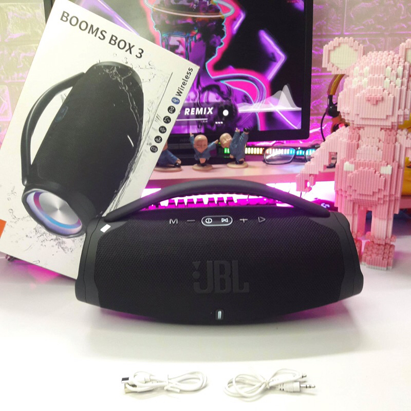 loa Nghe Nhạc Bluetooth JBL BOOMBOX3 LED Loa Blutooth Xách Tay Di Động Không Dây Bass Căng Nghe Cực Đã