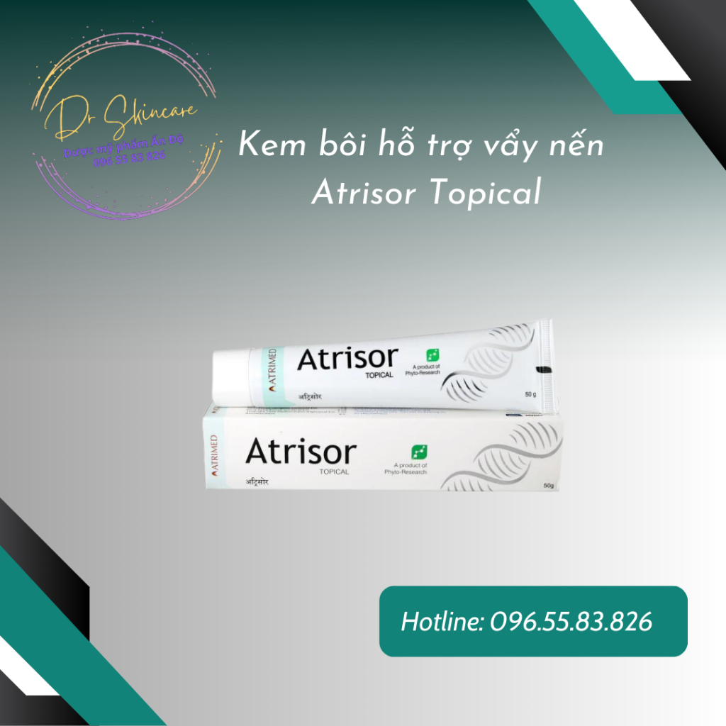 Kem bôi hỗ trợ vảy nến Atrisor 50g(mẫu mới)