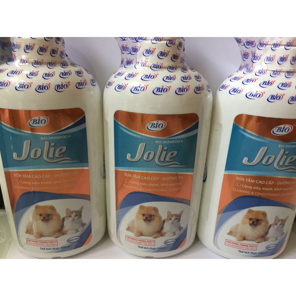 (Giá sỉ) Sữa tắm cao cấp BIO-JOLIE Dưỡng da- Ngăn ngừa hôi lông- Rung lông cho chó mèo