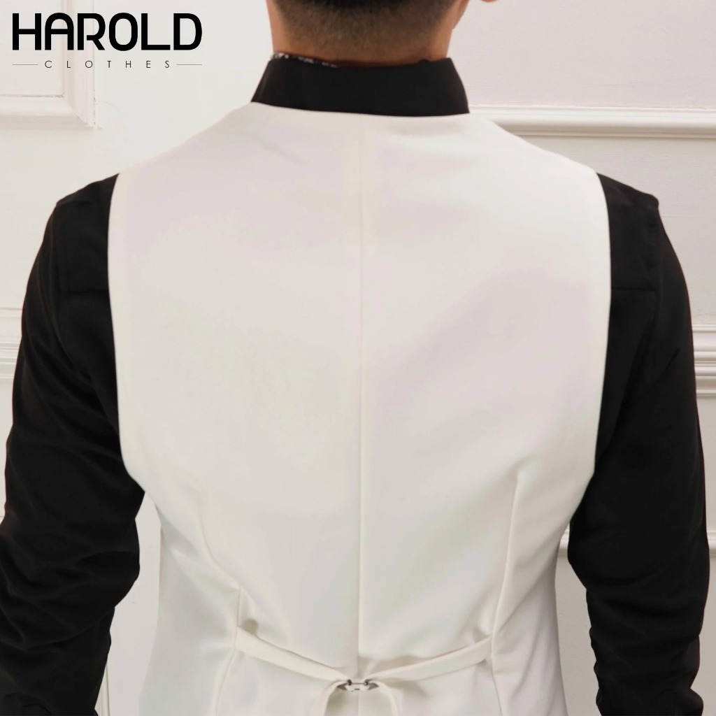 Áo Gile Nam Cao Cấp Harold Classy Man 5 Nút Thoáng Mát, Co Giãn Tốt, Chống Nhăn, Đứng Form, Phong Cách Lịch Lãm