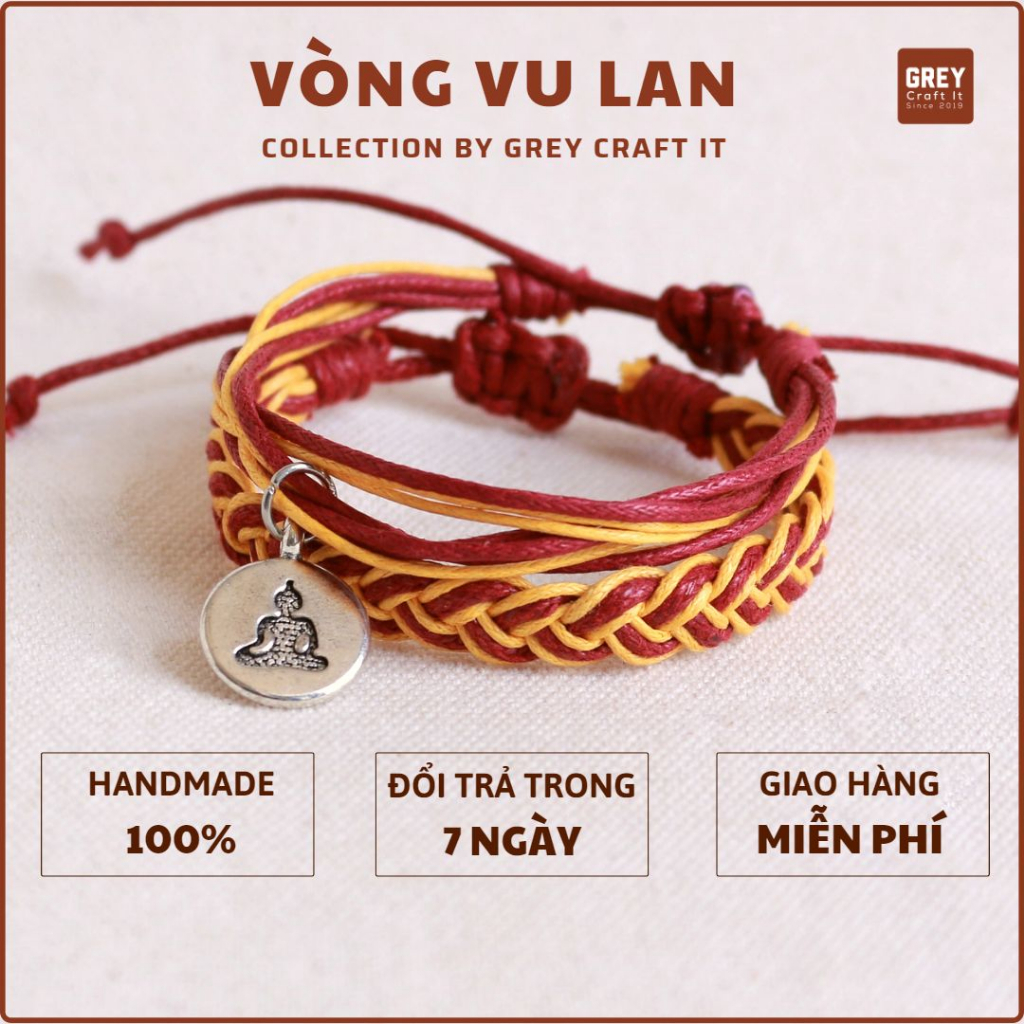 Vòng tay Vu Lan độc đáo & sang trọng | Vu Lan Phật tử báo hiếu | Miễn phí ship sửa đổi trả & Order riêng