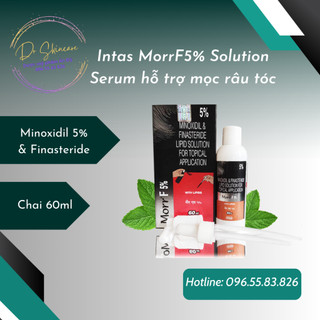 Morr F5% Minoxidil 5% & Finasteride hỗ trợ mọc râu tóc