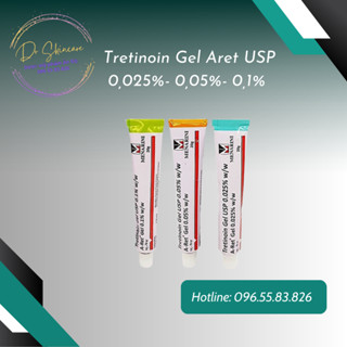 Menarini  Tretinoin Aret 0.1% - 0.05% - 0.025% _ Gel hỗ trợ giảm mụn, chống lão hóa