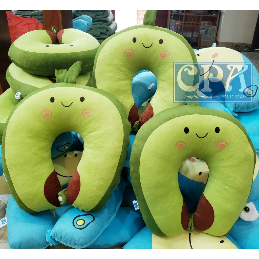 Gối chữ u, gối văn phòng, Gối kê cổ chữ U đa năng nhiều mẫu lựa chọn