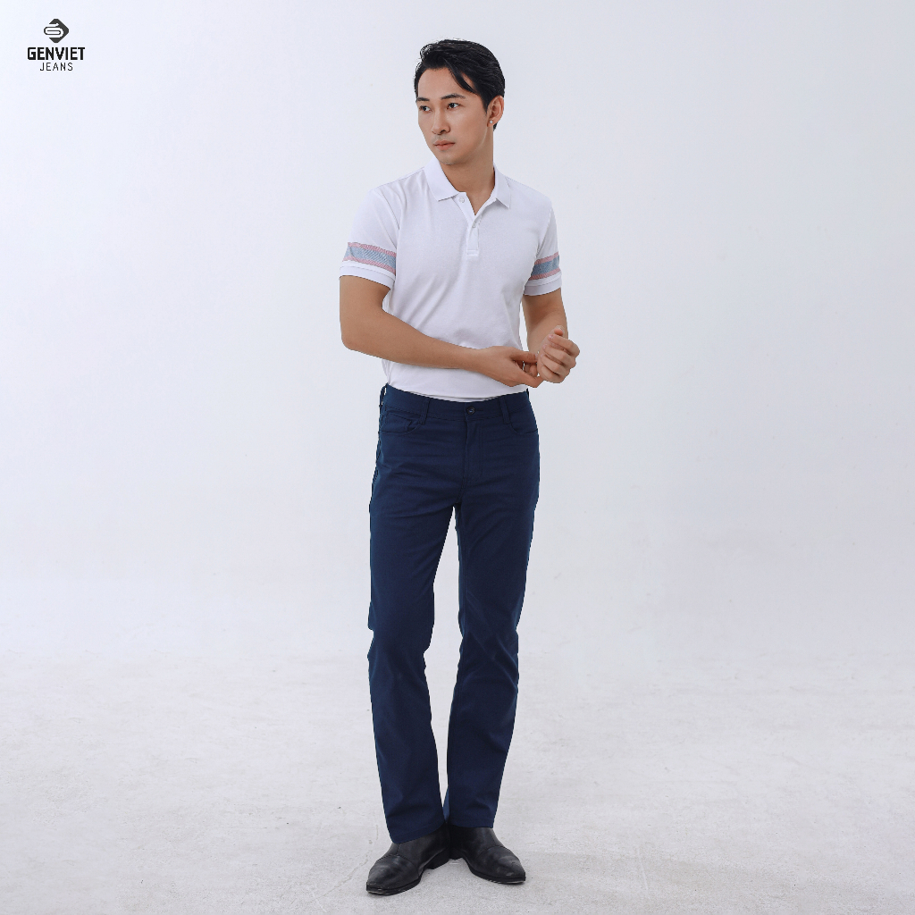 Quần Dài Jeans Nam Ống Đứng D1109K8279 GENVIET