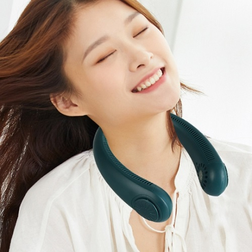 Quạt Đeo Cổ USB Mini Tích Điện Không Cánh Tiện Lợi, Có 3 Chế Độ Gió, Dáng Thể Thao Dung Lượng Pin Lớn 4000mAhm