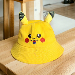 Mũ nón tai bèo Pikachu carot bé gái bé trai 2-4 tuổi có dây