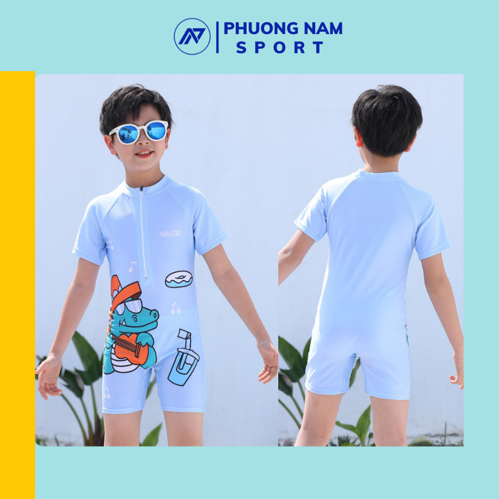 Đồ bơi liền thân cho bé họa tiết đáng yêu chính hãng HAIZID cho bé từ 1 tuổi đến size đại