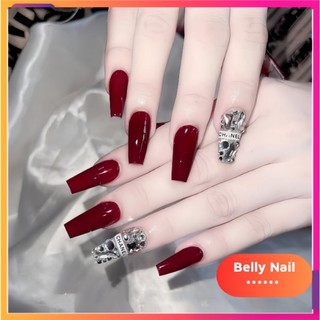 Móng tay giả kèm keo belly Nail bộ 24 móng giả nail box
