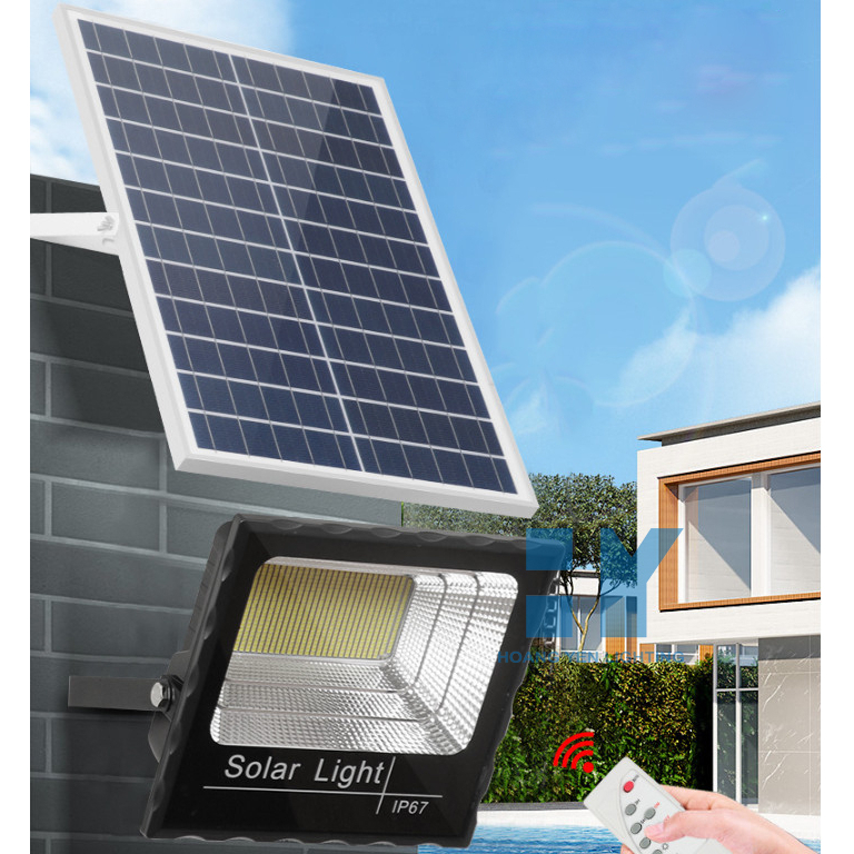 Đèn Năng Lượng Mặt Trời Đèn LED Siêu Sáng 500w - Đèn Có Cảm Biến Hồng Ngoại Tự Sáng Tắt Bật Có Điều Khiển