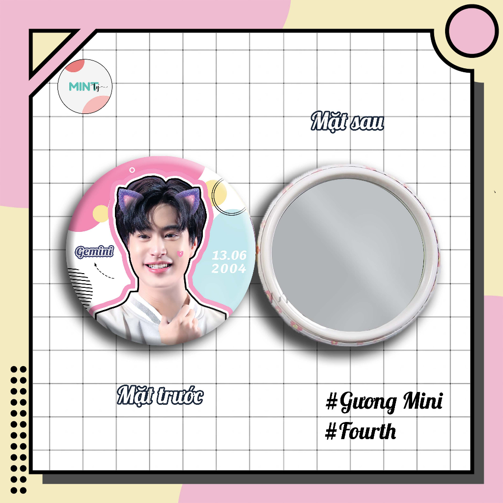 Gương cầm tay Mini Couple GeminiFourth