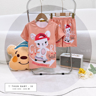[Trẻ em] Set đồ bộ pijama 3D Boo Boo size 15kg - 33kg