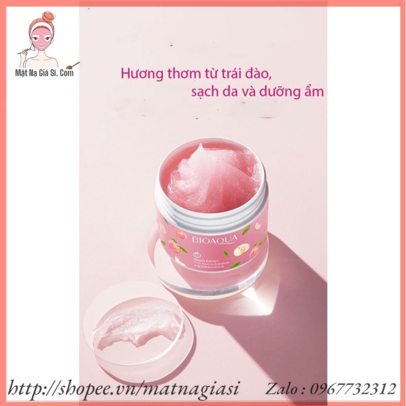 Gel Tẩy Da Chết Mặt & Body BIOAQUA Hương Đào