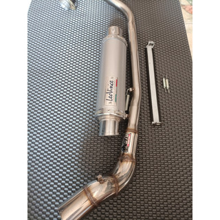 Pô leovince bạc gắn xe exciter 135, exciter 150, winner, raider fi