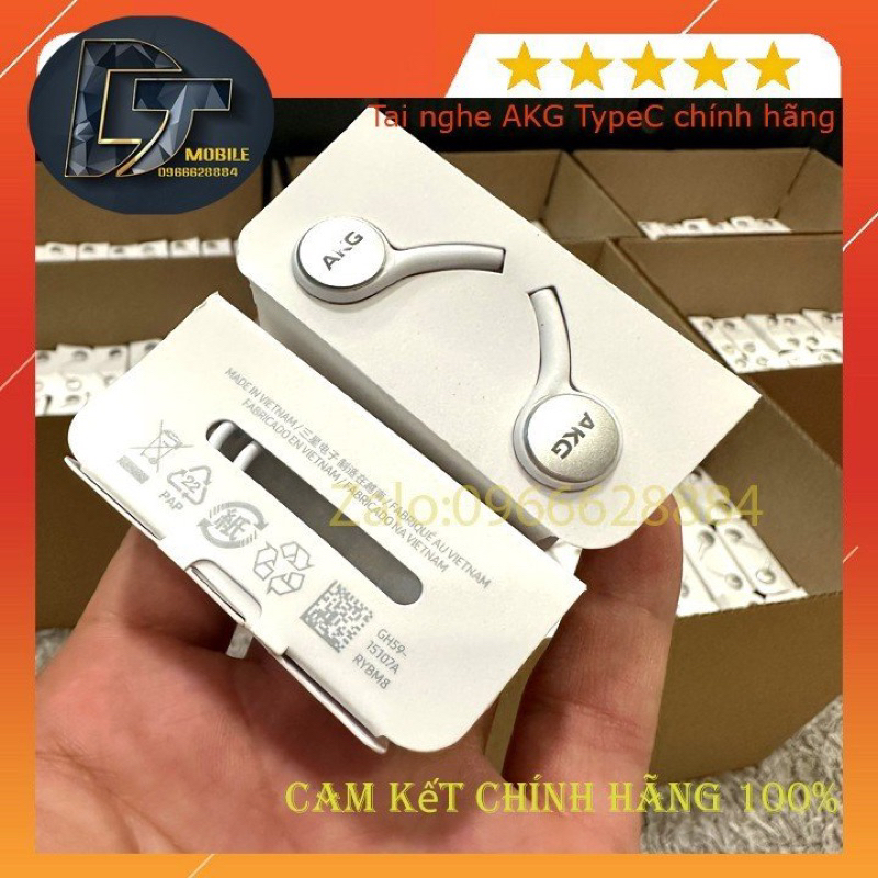 Tai nghe AKG samsung Galaxy Note10/ S21/s21plus/s21ultra/ S22/S23/Note20/Z filp/Z fold chính hãng chân Type C