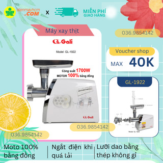 Máy xay thịt công nghiệp Gali GL-1922 1700W nhập khẩu bảo hành chính hãng tiêu chuẩn an toàn thực phẩm QCVN 12-3