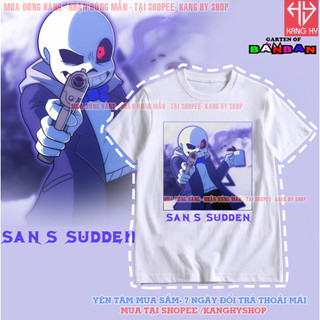Áo thun undertale sans sudden changes màu trắng - có size trẻ em f582