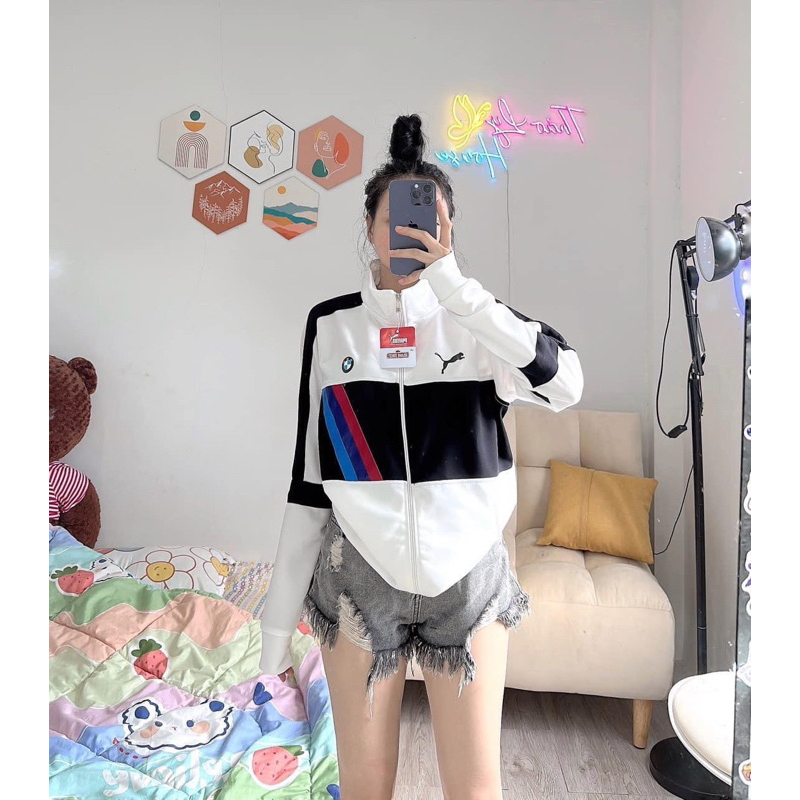 Áo khoác Umi thể thao IN CHỮ NGANG TO siêu ngầu form rộng Unisex