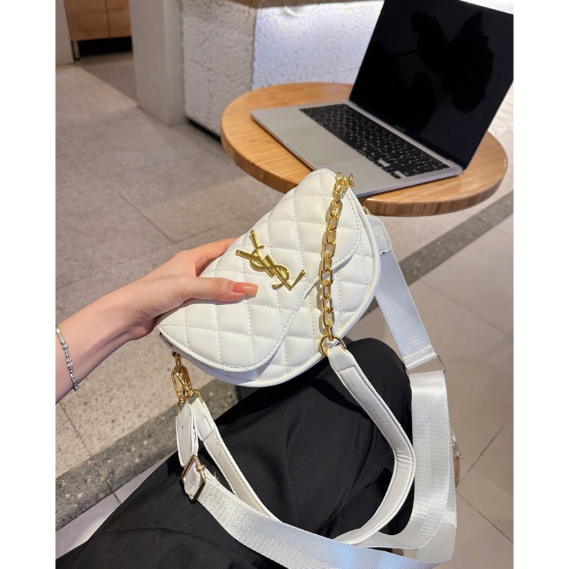 Túi bao tử Y S L da mền bản 2 dây