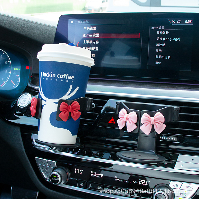 Giá Đỡ Cốc Nước - Đồ Uống Gắn Điều Hòa Xe Hơi Đa Năng,chắc chắn nhỏ gọn phù hợp để mọi loại chai cốc đường kính 100mm