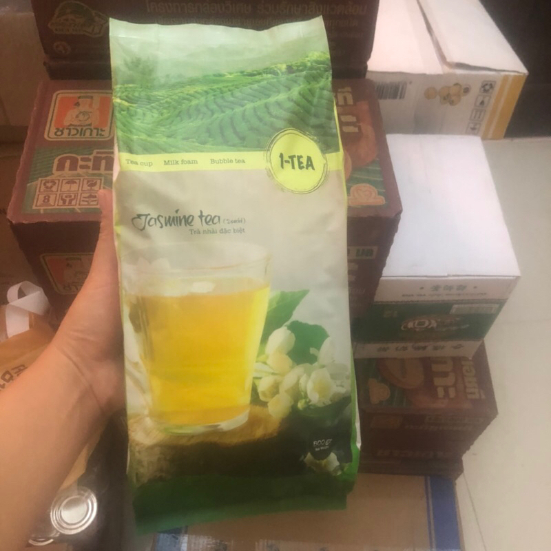 Trà Xanh Nhài One Tea- Tea Lục Trà 1-tea 500g Chuyên Pha Trà Sữa, Trà Hoa Quả, Trà Chanh Đá