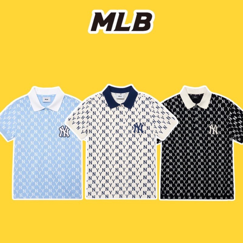 Áo polo MLB, áo thun polo, phông có cổ from rộng nam nữ hàng xuất dư cao cấp chính hãng HX1