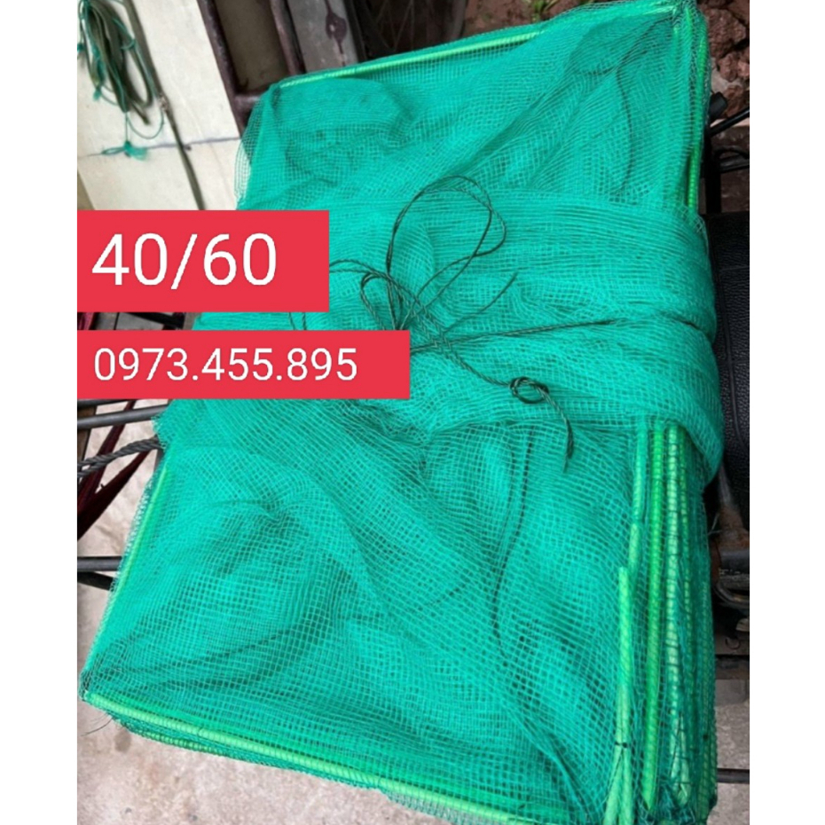 Lồng Bát Quái Cao 40cm x Rộng 60cm Dài 8M Bắt tôm cua lươn + Tặng Mồi