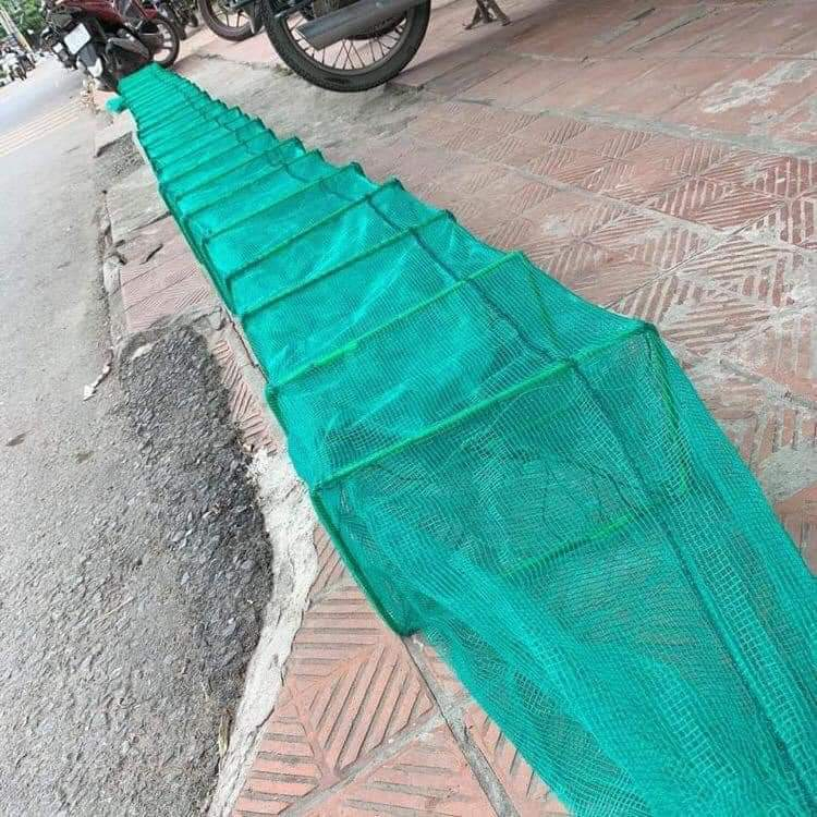 Lồng Bát Quái Cao 40cm x Rộng 60cm Dài 8M Bắt tôm cua lươn + Tặng Mồi