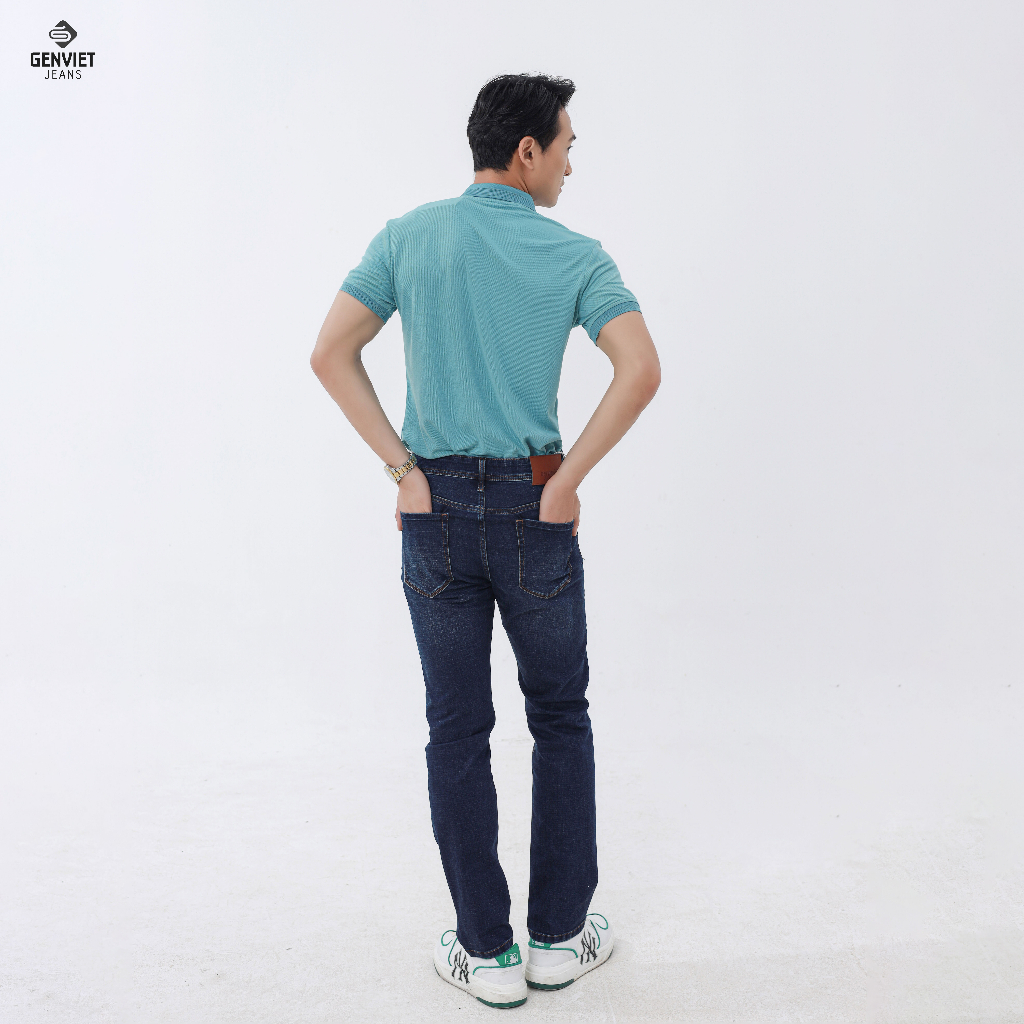 Quần Dài Jeans Nam Ống Đứng D1109J8140 GENVIET