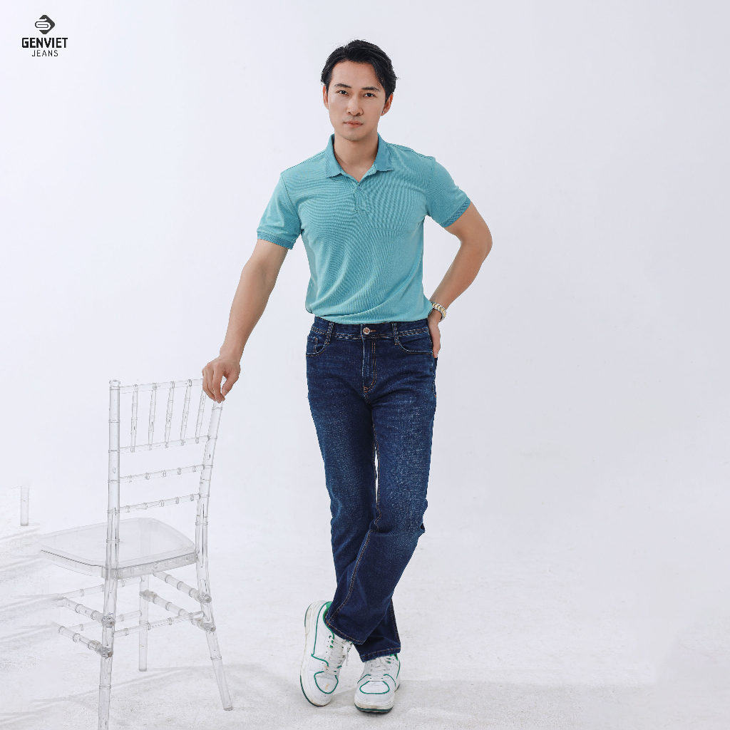 Quần Dài Jeans Nam Ống Đứng D1109J8140 GENVIET