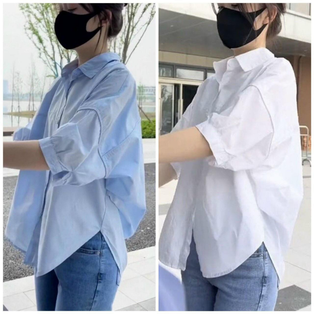 Áo Sơ Mi Thiết Kế, Vải Áo Thô boi xuất Hàn đã đc xử lý nên ko sợ nhăn mặc mát