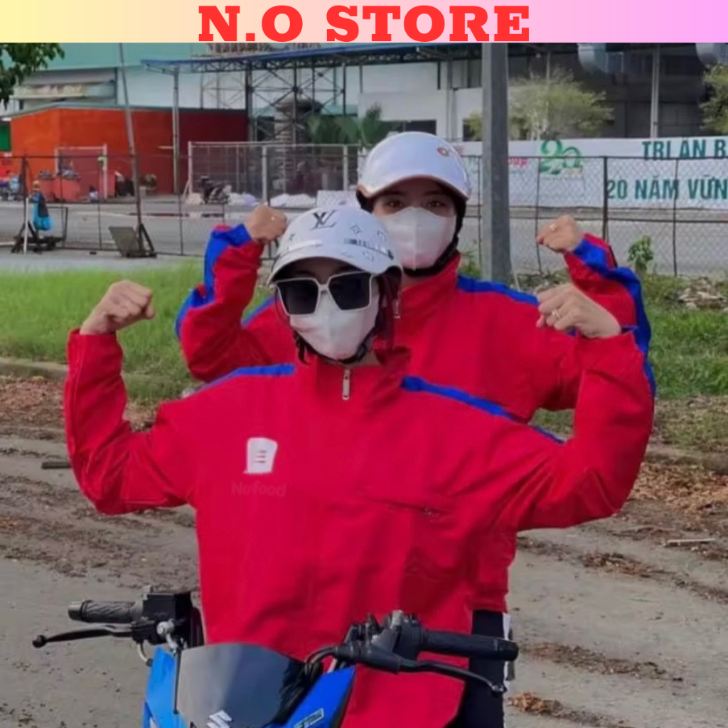 Áo khoác dù NO.W FOO,D nam nữ cổ đứng chất liệu vải gió 2 lớp dày dặn fom rộng cực kỳ thoải mái