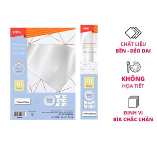 Tập 10 Bọc vở Deli CH899 (bọc cho vở có Kích thước: 179 x 252mm)