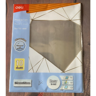 Tập 10 Bọc vở Deli CH899 (bọc cho vở có Kích thước: 179 x 252mm)