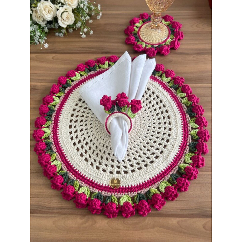Đế lót handmade trang trí bàn ăn
