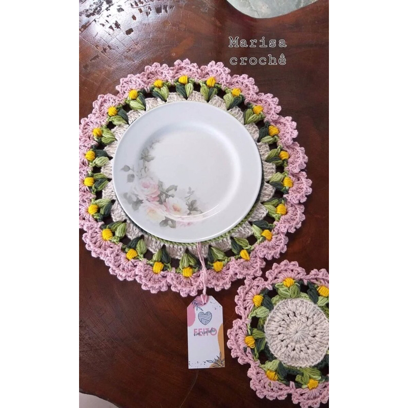 Đế lót handmade trang trí bàn ăn