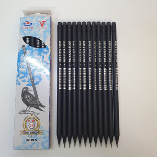 Hộp 12 cây viết chì gỗ 2b g-star thân đen 405-2b