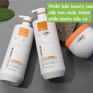 Dầu gội xả phục hồi chuyên sâu, giảm rụng, giảm gàu Olexrs Luxury Argan Oil 960ml