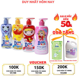 Sữa tắm gội toàn thân Dnee Kid 400ml Thái Lan dạng gel cho Bé