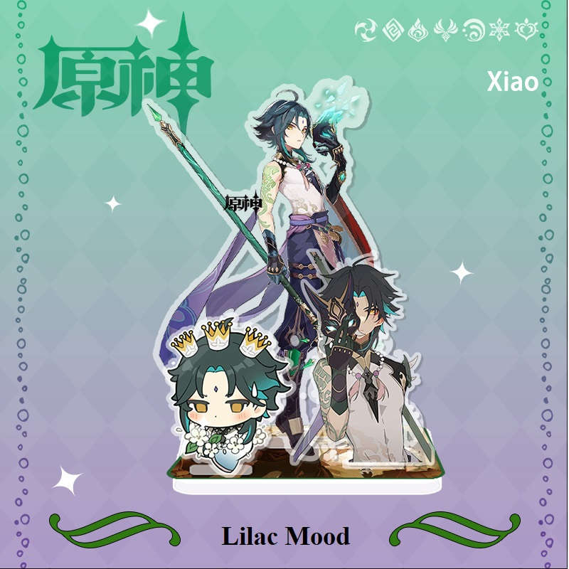 Mô hình Standee Xiao -  Genshin Impact | Standee đứng 3 mảnh