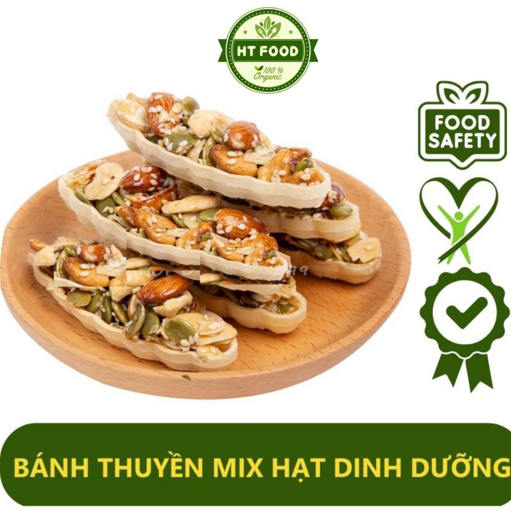 Bánh thuyền mix hạt dinh dưỡng granola hỗ trợ giảm cân 250g - HT FOOD