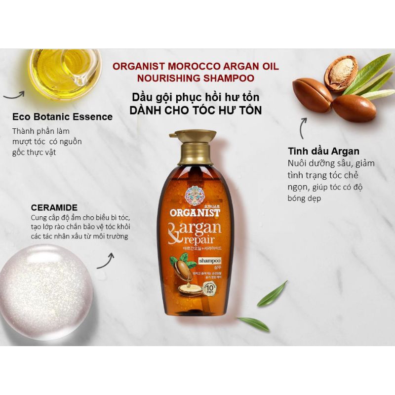 Dầu gội Organist Morocco 500g