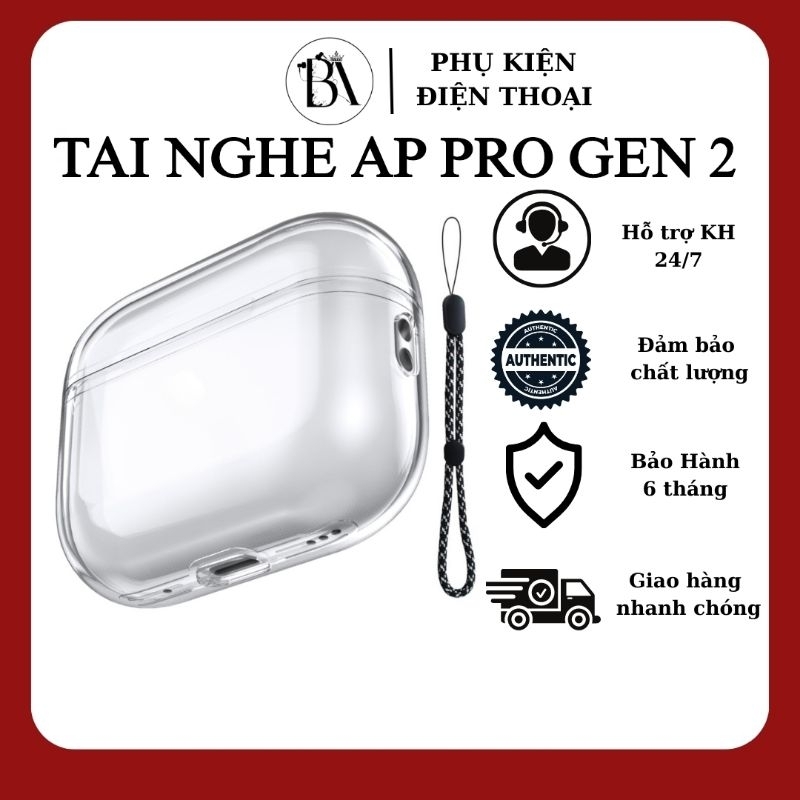 Tai Nghe Bluetooth không dây AP PRO 2 Bản Cao Cấp Định Vị Đổi Tên Tai Nghe Không Dây Tự Động Kết Nối Dùng
